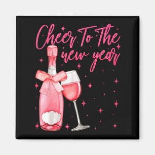 Cheers To The New Year 2026 Champagne New Years Ev Magnet