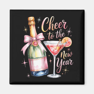 Cheers To The New Year 2026 Champagne New Years Ev Magnet