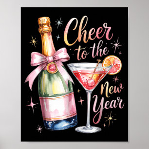 Cheers To The New Year 2026 Champagne New Years Ev Poster