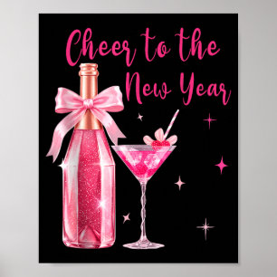 Cheers To The New Year 2026 Champagne New Years Ev Poster