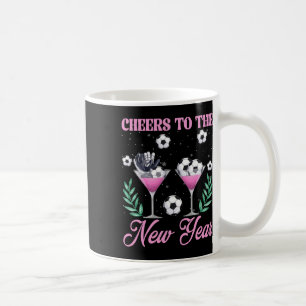 Cheers To The New Year Champagne Gl And Soccer Nye Coffee Mug