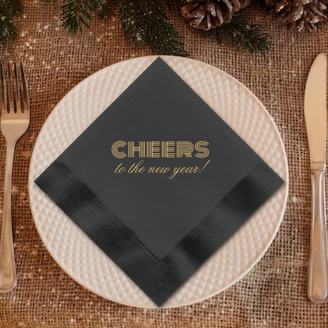 Cheers To The New Year! Foil Napkins (Creator Uploaded)