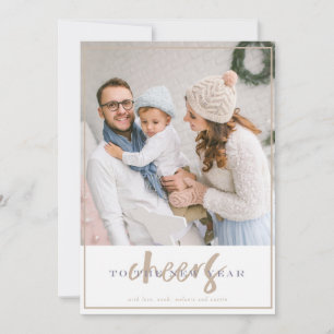 Cheers to the New Year Holiday Photo Card