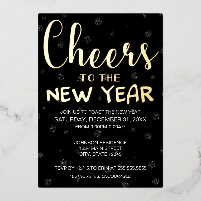 Cheers to the New Year Party (Front)