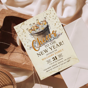 Cheers to the New Year Party Invitation