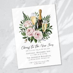 Cheers to the New Year Party Invitation