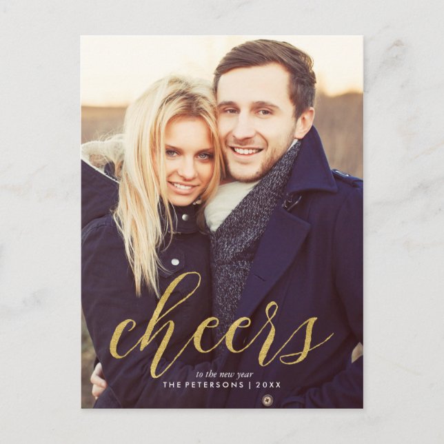 Cheers To The New Year Photo Holiday (Front)