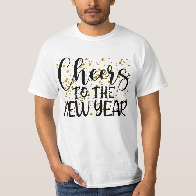 Cheers To The New Year Sparkle T-Shirt (Front)