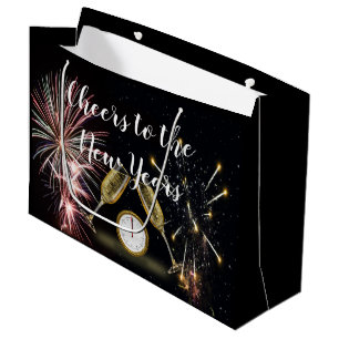 Cheers to the New Years Large Gift Bag
