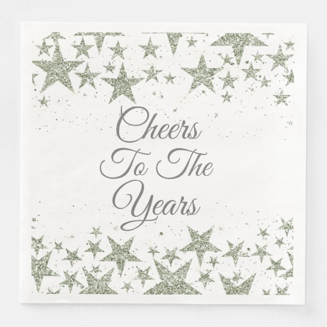 Cheers To The Years Napkin (Front)