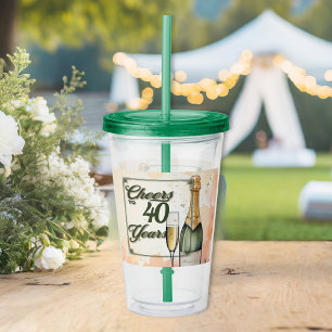Cheers to Years Party Acrylic Tumbler