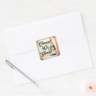 Cheers to Years Party Square Sticker