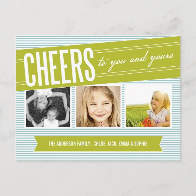 CHEERS TO YOU AND YOURS | HOLIDAY PHOTO CARD (Front)