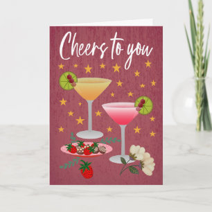 Cheers to You Birthday Cocktails Card