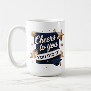 Cheers to You" Graduation Mug – 15oz Personalised