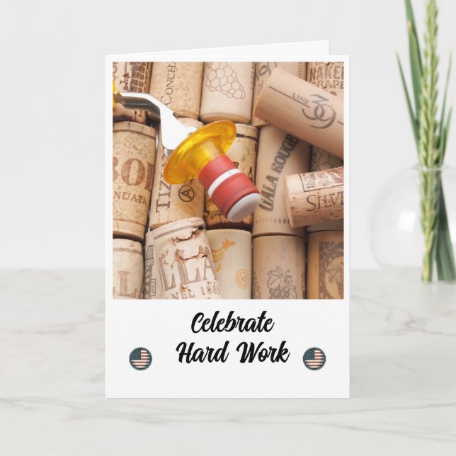 Cheers to Your Hard Work - Labour Day Card (Front)