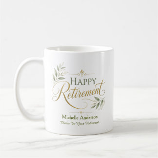 Cheers To Your Retirement Personalised Name Coffee Mug