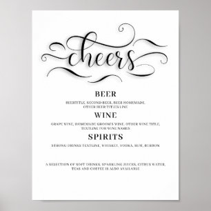 Cheers Wedding Bar Sign