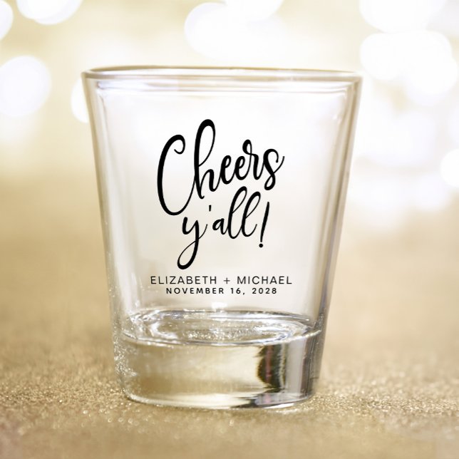 Cheers Wedding Favour Shot Glass (Creator Uploaded)