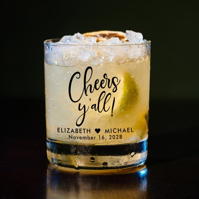 Cheers Wedding Favour Whiskey Glass (Creator Uploaded)