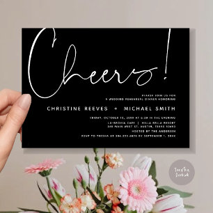 Cheers, Wedding Rehearsal Dinner Invitation