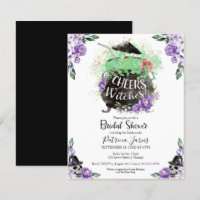 Cheers Witches Bridal Shower Budget Invitations