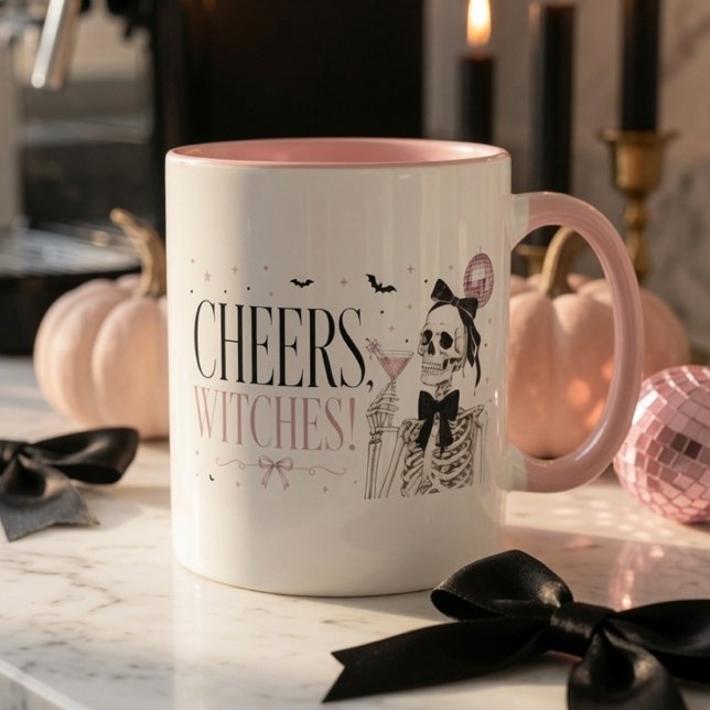 Cheers Witches Skeleton Halloween  Mug (Creator Uploaded)