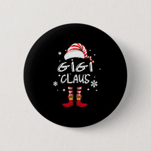 Cheertee Gigi Claus Christmas Santa Sweatshirt 6 Cm Round Badge