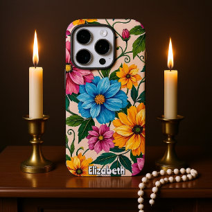 Cheery Blossoms: A Colourful Floral Design iPhone 16 Pro Case