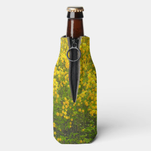 CHEERY & BRIGHT YELLOW FLORAL DESIGN BOTTLE COOLER