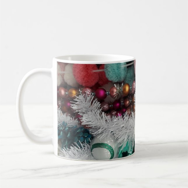 Cheery Christmas Garland Mug (Left)