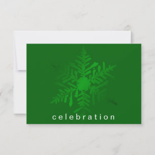 Cheery Green Christmas Company Party Invitation
