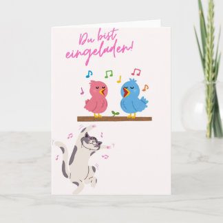 Cheery Invitation Card You're Invited! with 