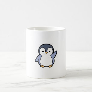 Cheery Penguin – Cute Kawaii Illustration Coffee Mug