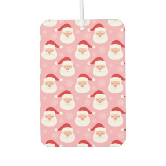 Cheery Santa Faces Car Air Freshener