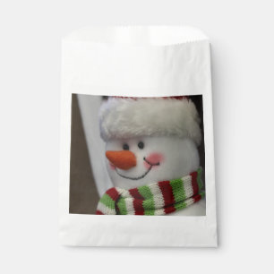 Cheery snowman favour bag
