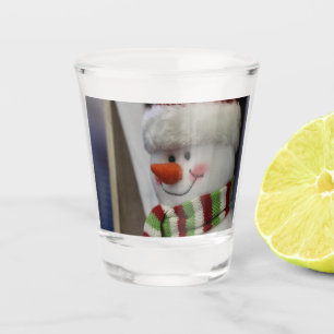 Cheery snowman shot glass