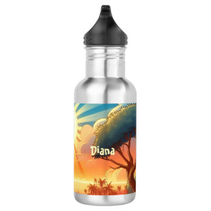 Cheery Sunrise Personalised 532 Ml Water Bottle