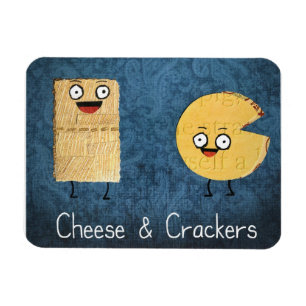 Cheese and crackers magnet