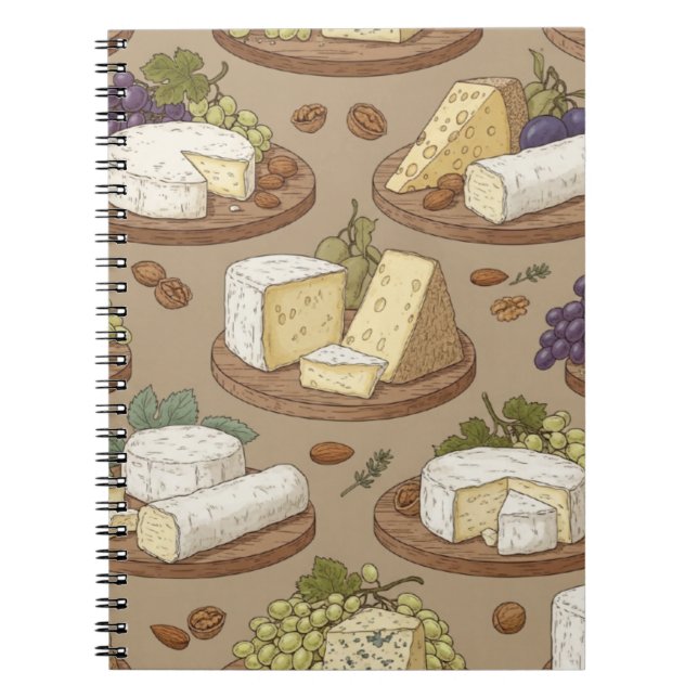 Cheese and Grapes Notebook (Front)
