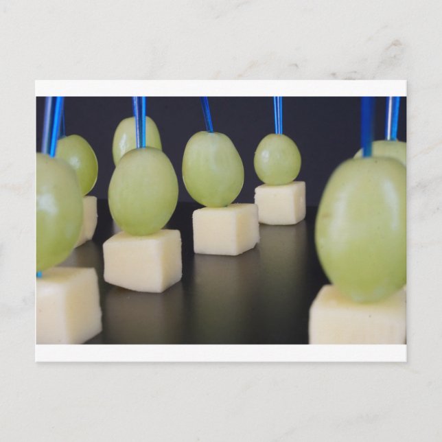 cheese and grapes postcard (Front)