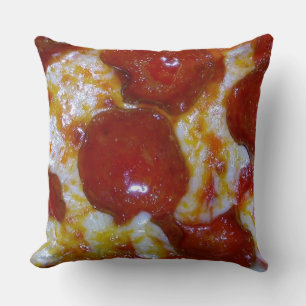 Cheese and Pepperoni Pizza Party Cushion