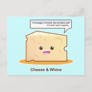 Cheese and Whine Postcard