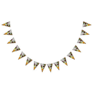 Cheese and wine bunting