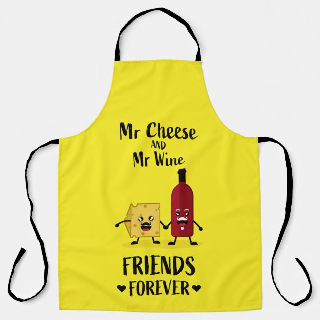 Cheese And Wine Lovers  Apron (Front)