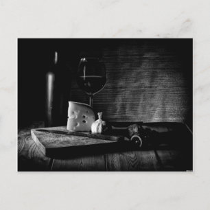 Cheese and Wine Postcard