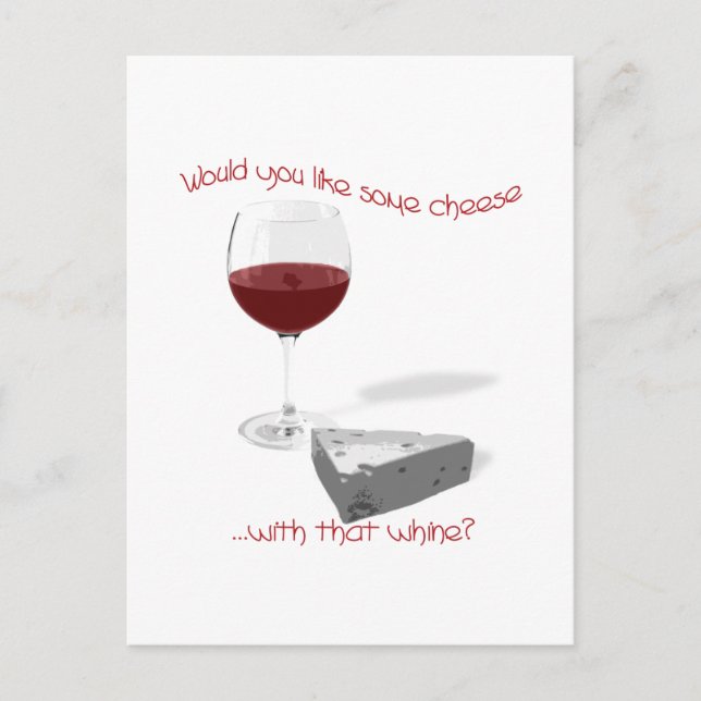 cheese and wine postcard (Front)