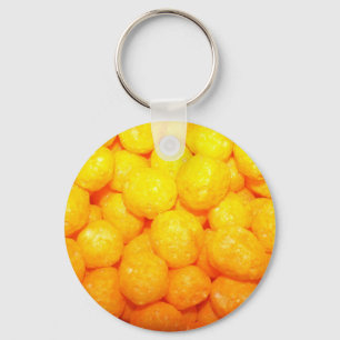 cheese balls key ring