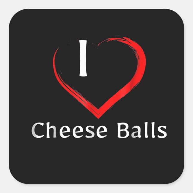 Cheese Balls Novelty Appetizers Square Sticker (Front)