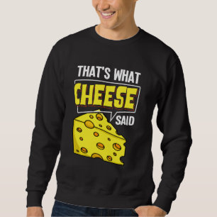 Cheese Board Sticks Vegan Funny Puns Sweatshirt